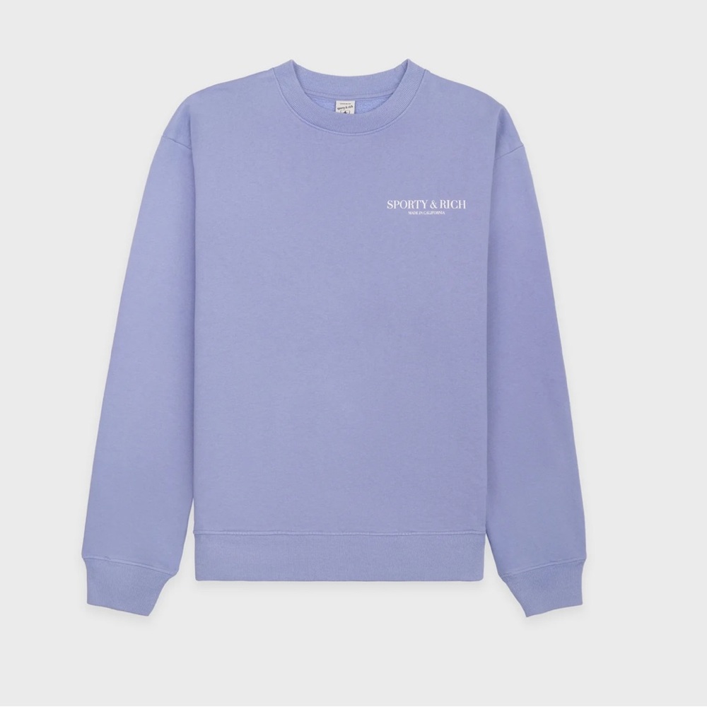 Sporty & Rich Made in California Crewneck - Periwinkle